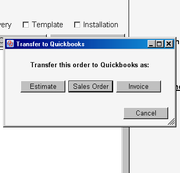 Transfer to QuickBooks