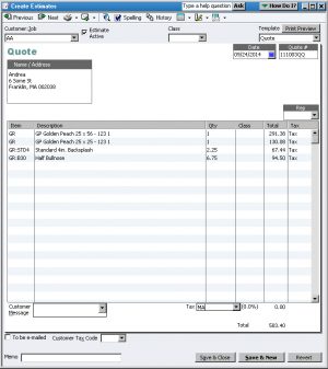 Transfer to QuickBooks