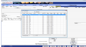 The load a quote screen from QuickQuote countertop sofware version 4.0.8